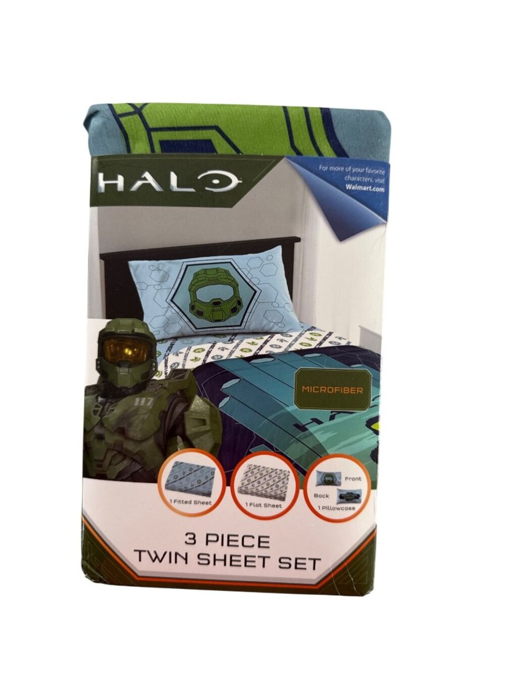 Halo Infinite Master Chief New Twin Sheet Set Microfiber Bedding